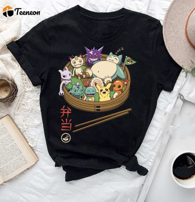 Bento Pocket Pokemon T-Shirt: Fan Gifts Cartoon &Amp;Amp; Vintage Shirt — Engaging Pokemon Shirt 1