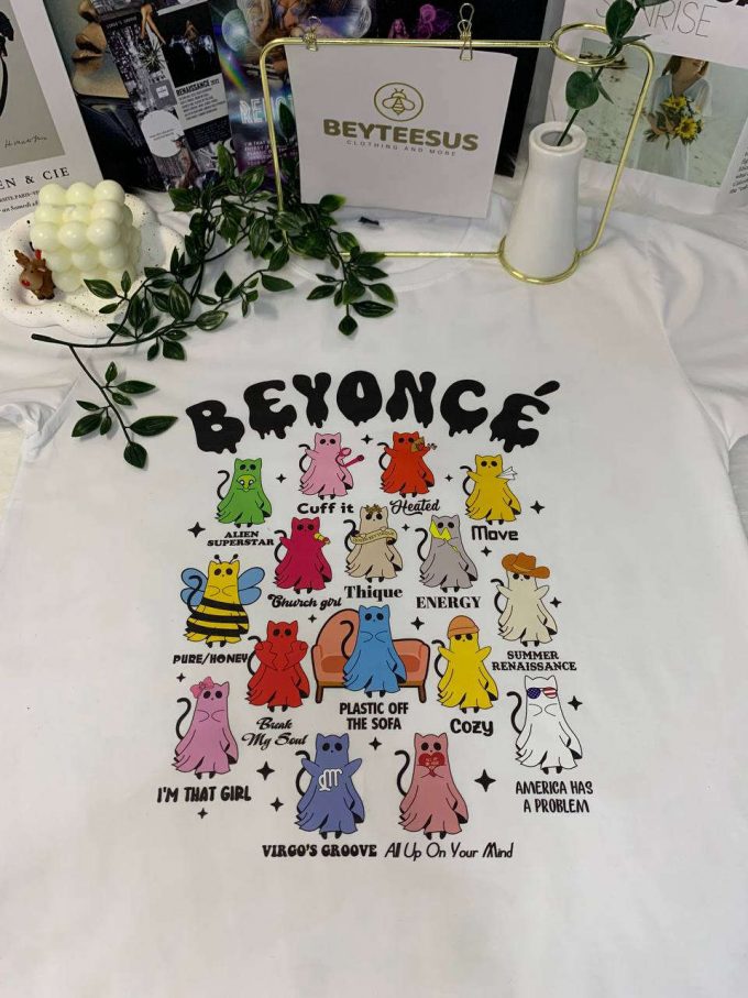 Beyoncé Cute Cat Ghost Version Shirt - Adorable &Amp; Fashionable Tee For Beyoncé Fans 2