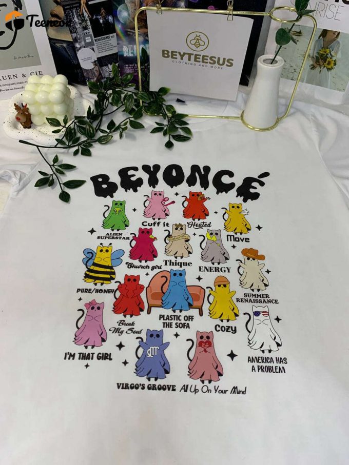 Beyoncé Cute Cat Ghost Version Shirt - Adorable &Amp;Amp; Fashionable Tee For Beyoncé Fans 1