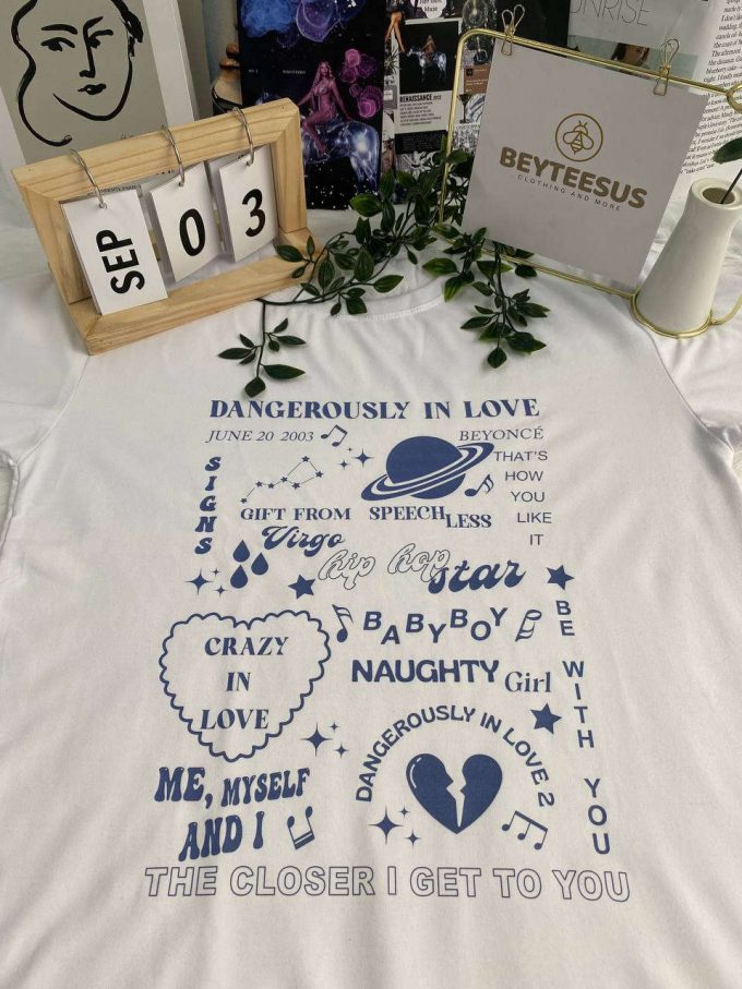 Beyonce Dangerously In Love Album Shirt: Unleash Your Inner Diva With This Stylish Music Merchandise! 3