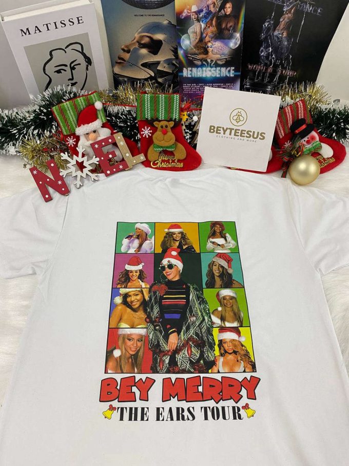 Beyonce Merry Christmas Shirt: Festive And Fashionable Holiday Attire For Beyhive Fans! 3