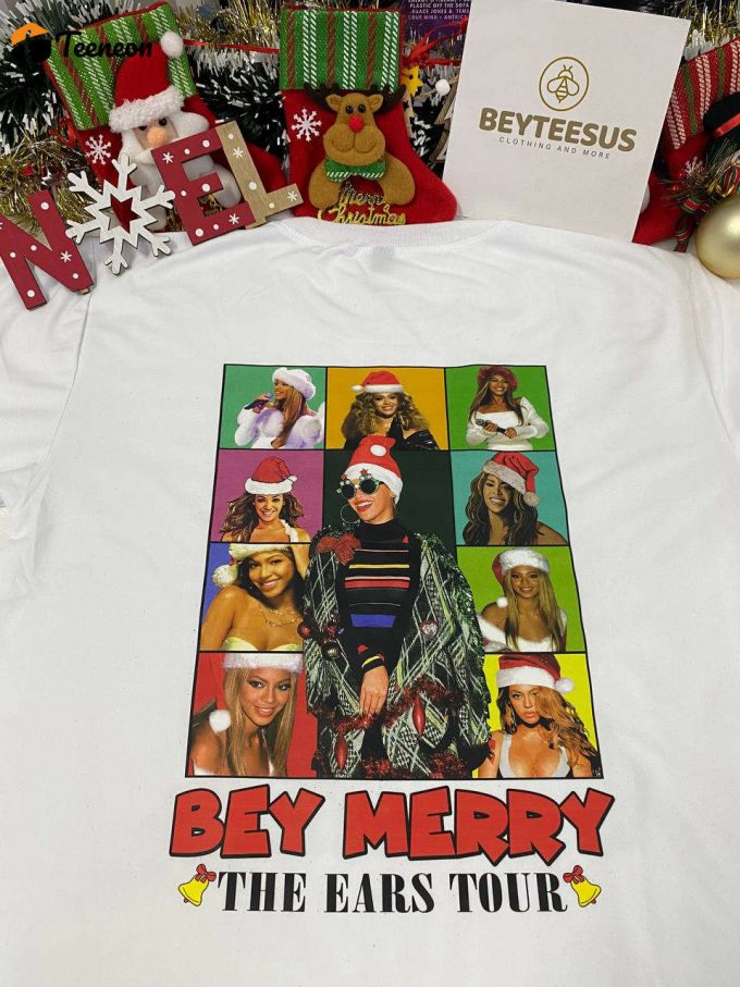 Beyonce Merry Christmas Shirt: Festive And Fashionable Holiday Attire For Beyhive Fans! 1