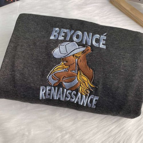 Beyoncé Renaissance Embroidered Shirt: Unique Gift for Men & Women – Stand out with Style!, Gift for Men Women