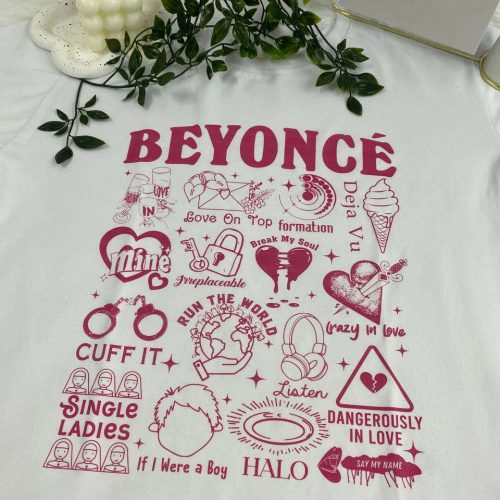 Beyonce Songs Shirt: Trendy & Stylish Apparel Featuring Iconic Hits for Ultimate Music Lovers!