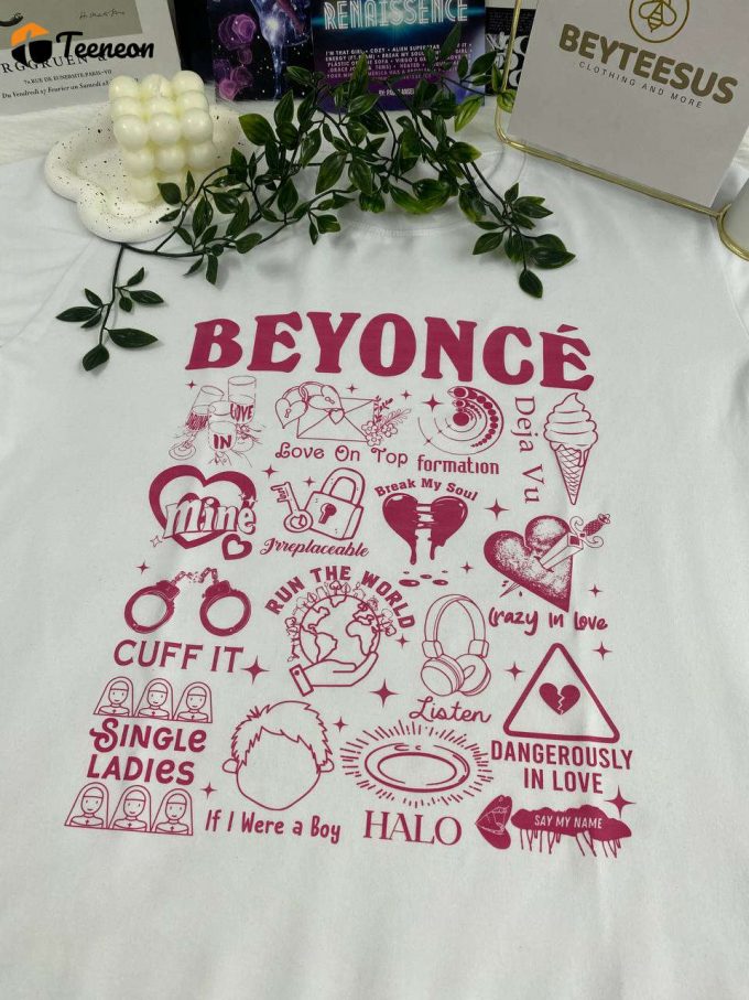 Beyonce Songs Shirt: Trendy &Amp;Amp; Stylish Apparel Featuring Iconic Hits For Ultimate Music Lovers!