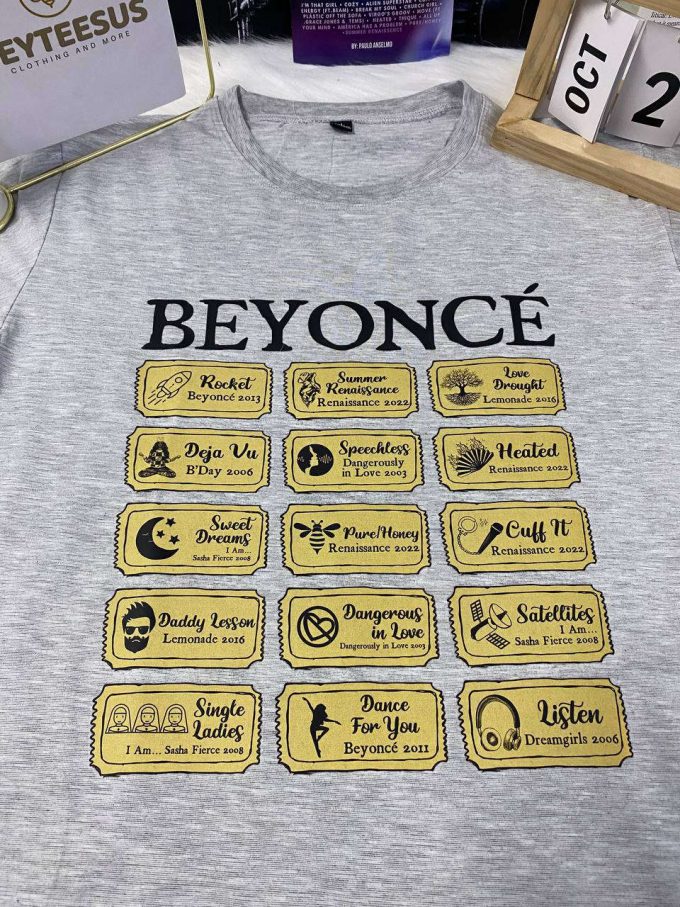 Get Your Beyone Ticket Shirt: Stylish And Affordable Clothing For Music Lovers! 2