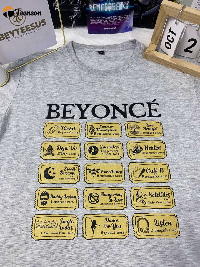 Get Your Beyone Ticket Shirt: Stylish And Affordable Clothing For Music Lovers! 1