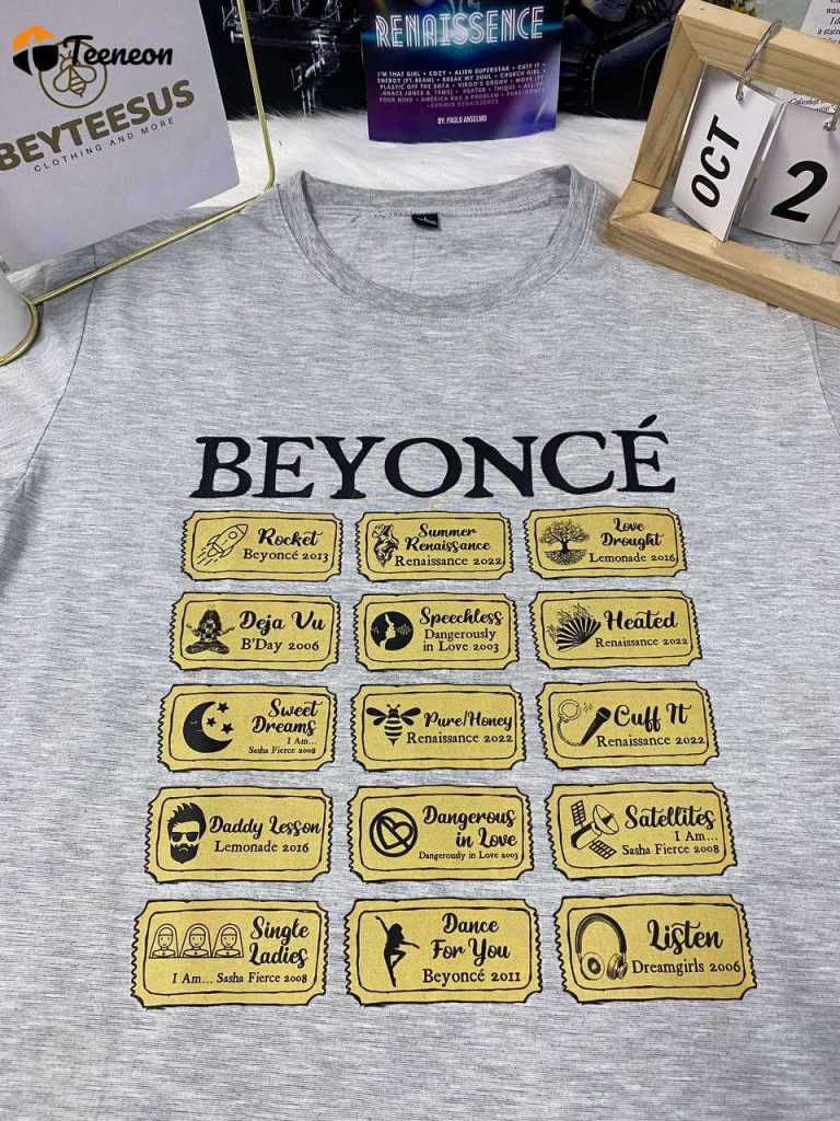 Get Your Beyone Ticket Shirt: Stylish And Affordable Clothing For Music Lovers! 3