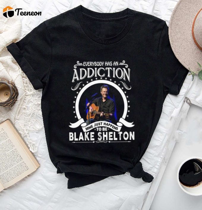 Blake Shelton Addiction &Amp;Amp; Honky Tonk Tour Shirt: Official Merch &Amp;Amp; Fan Gifts 1