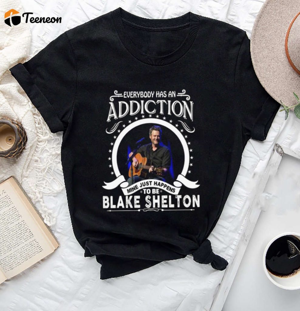 Blake Shelton Addiction &Amp; Honky Tonk Tour Shirt: Official Merch &Amp; Fan Gifts 2