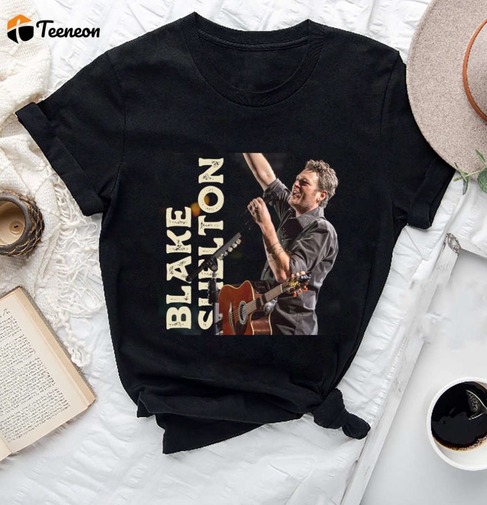 Blake Shelton T-Shirt: Back To The Honky Tonk Tour Merch &Amp; Fan Gifts 2