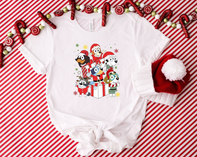 Stylish Bluey Family Christmas Shirt: Celebrate The Holidays In Comfort &Amp; Style! 3