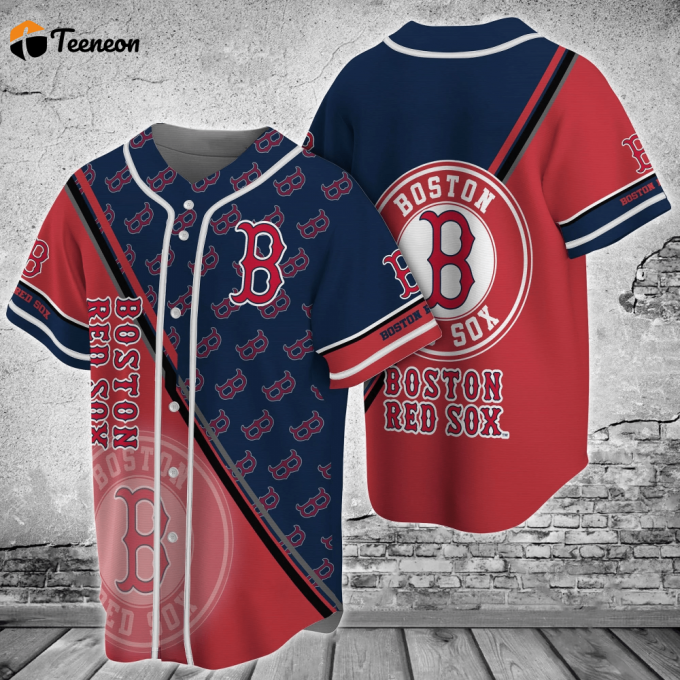 Boston Red Sox Mlb Baseball Jersey Shirt For Fans 1