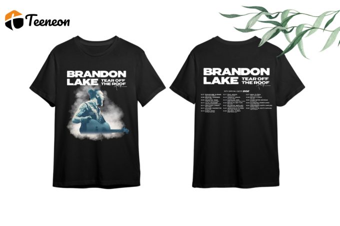 Brandon Lake Tear Off The Roof Tour 2024 Shirt - Perfect Fan Gift For Brandon Lake Enthusiasts! 1