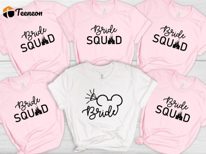 Bride Squad Bachelorette Shirt: Spread Positive Vibes With This Wedding Wife And Maid Of Honor Engagement Shirt - Ideal For Bride Team And Wedding Planners! 1