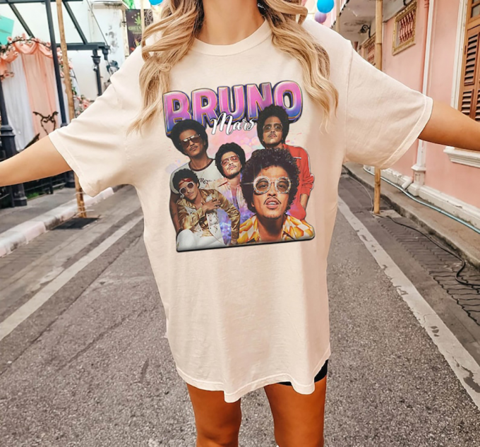 Get Retro Vibes With Bruno Mars 90S Style Shirt - Trendy Vintage-Inspired Clothing For Music Lovers! 2