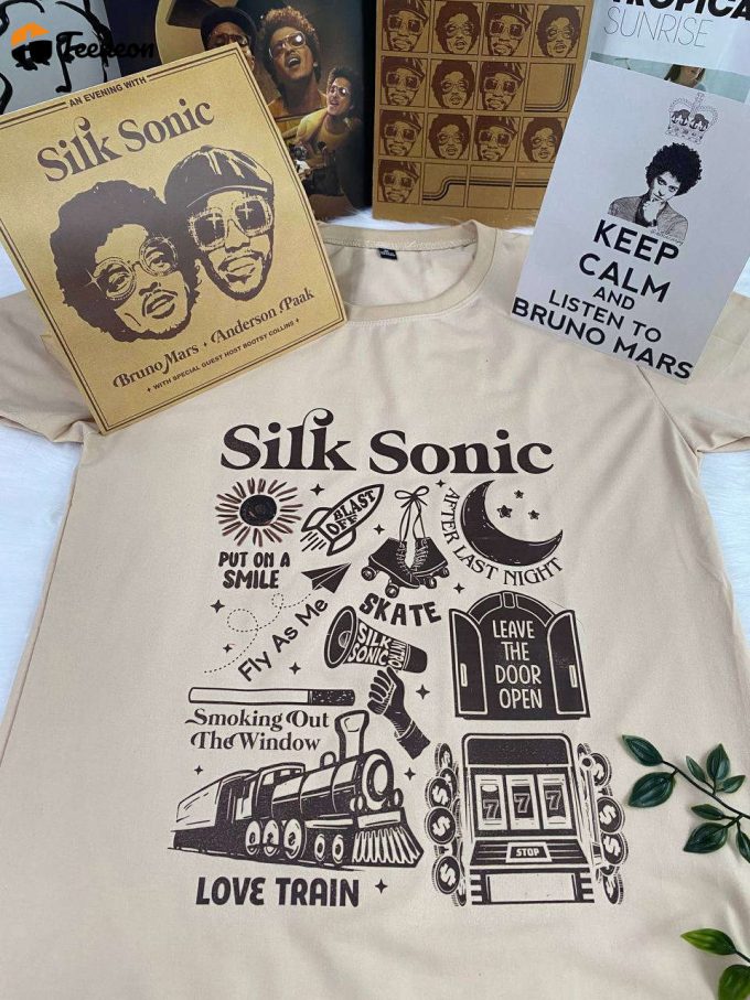 Silk Sonic Album Shirt By Bruno Mars: An Evening With The Dynamic Duo 1