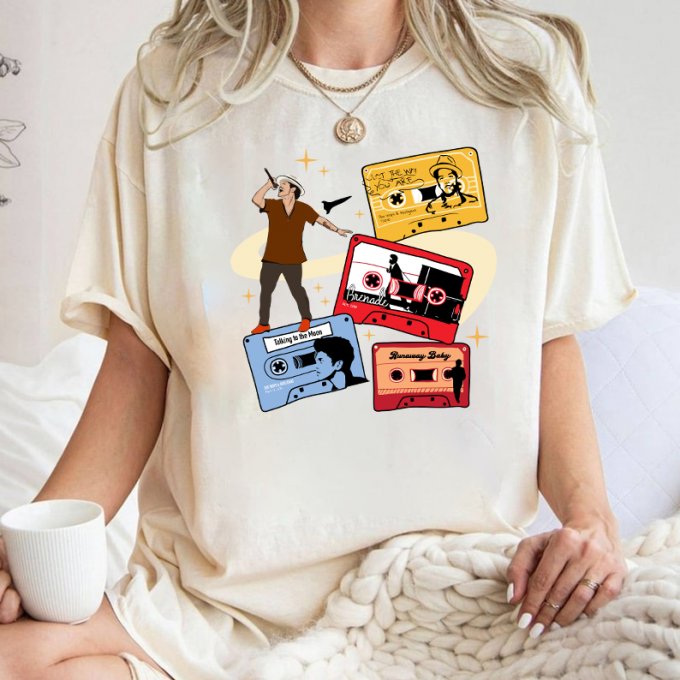 Get Groovy With Bruno Mars Cassette Tape Shirt! Discover Exclusive Bruno Mars Merch Shirt For True Fans 3