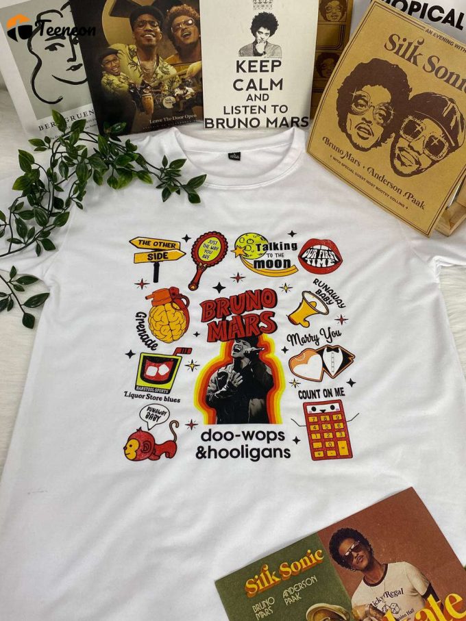 Doo-Wops &Amp;Amp; Hooligans Album Shirt: Get Your Bruno Mars Merch Shirt Now! 1