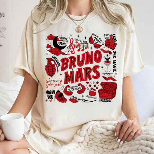 Exclusive Bruno Mars Shirt: Official Merchandise for Ultimate Fans!