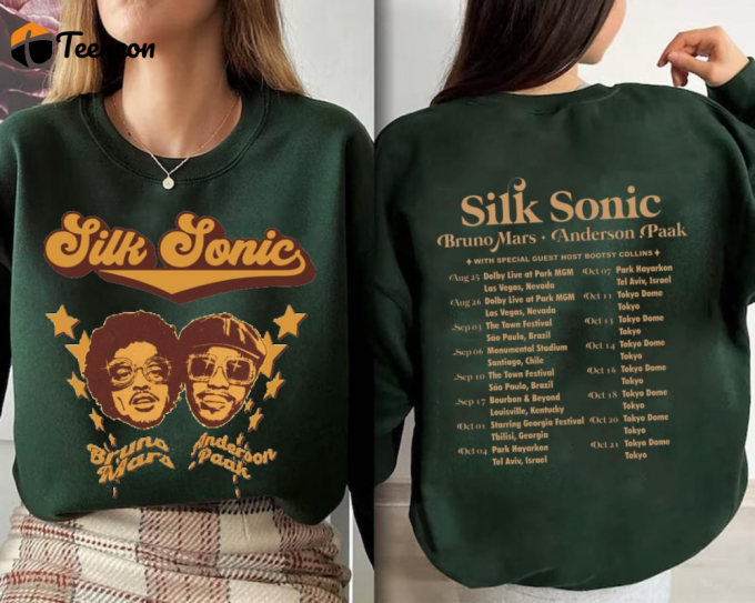 Silk Sonic Album Shirt By Bruno Mars: Stylish Merchandise For Fans 1