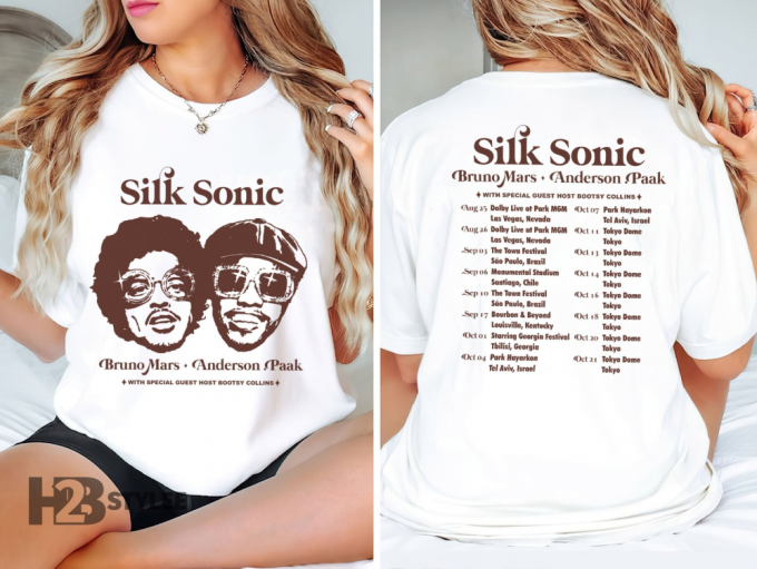 Shop The Exclusive Bruno Mars Silk Sonic Vintage Shirt - Retro Style With A Modern Twist! 2