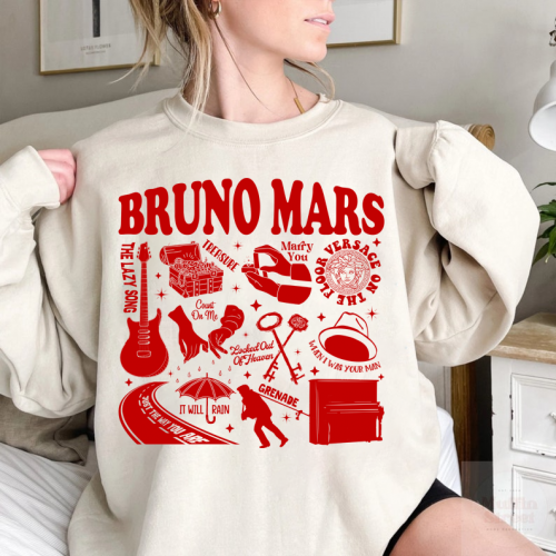 Stay Stylish & Show your Love for Bruno Mars with this Bruno Sweatshirt – Perfect Gift for Bruno Mars Lovers!