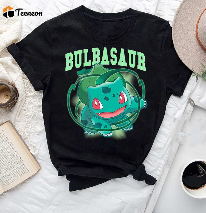 Bulbasaur Pokemon T-Shirt: Fan Gifts Vintage Graphic Tee Pokemon Shirt 1