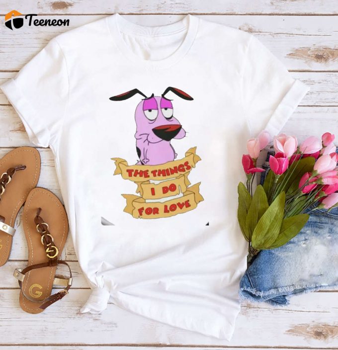 Cartoon Network Courage T-Shirt: Vintage Cowardly Dog Shirt - Perfect Fan Gift! 1