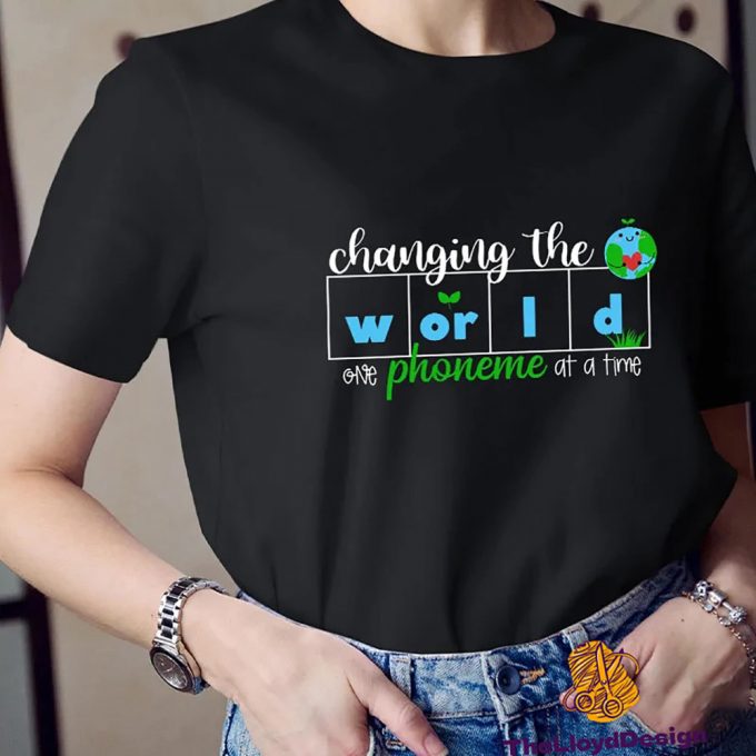 Dyslexia T-Shirt: Changing The World One Phoneme At A Time Science Of Reading Vintage Shirt 2