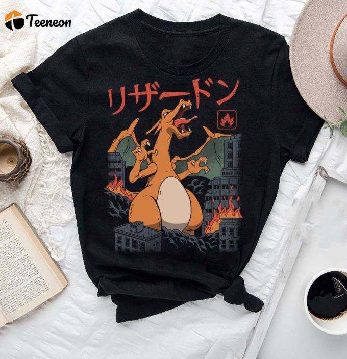 Charizard Pokemon Kaiju T-Shirt - Japanese Monster &Amp;Amp; Fan Gift Shirt 1