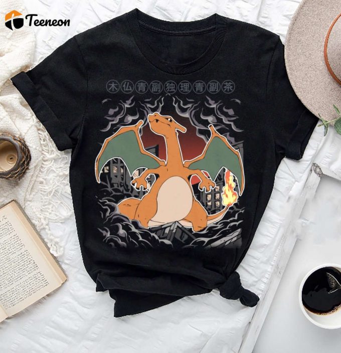 Charizard Pokemon Kaiju T-Shirt - Vintage Japanese Monster &Amp;Amp; Fan Gifts 1