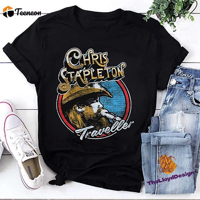 Chris Stapleton T-Shirt: Retro Vintage Cowboy Shirt For Country Music Fans 1