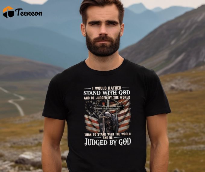 Christian Military Patriotic Shirt - Faithful &Amp;Amp; Religious Jesus War Shirt God Blessa! Get Your Activism Shirt Now 1