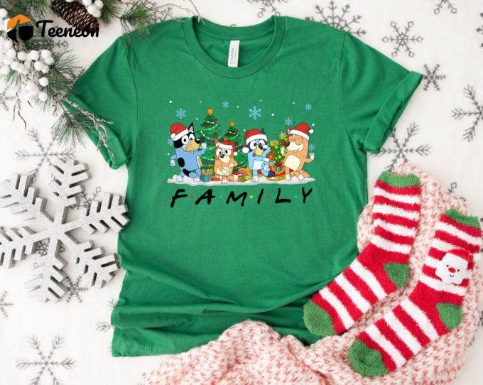 Christmas Bluey Family Shirt: Festive Sweatshirt &Amp;Amp; Hoodie For A Memorable Holiday Season 1