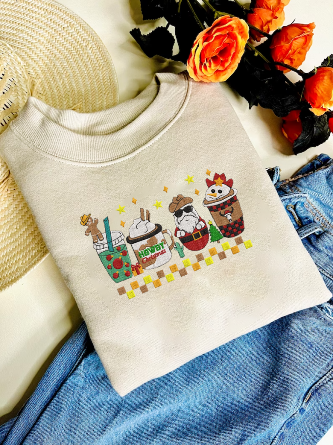 Cozy Christmas Coffee Embroidered Sweatshirt - Perfect Gift For Men &Amp; Women, Gift For Men Women 2