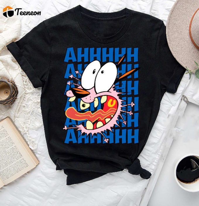 Courage The Cowardly Dog Ahhhhh Classic T-Shirt - Cartoon Network Funny Shirt 1