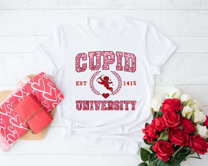 Cupid University Sweatshirt - Cute Valentine S Day Shirt Funny College Crewneck Sweater 2