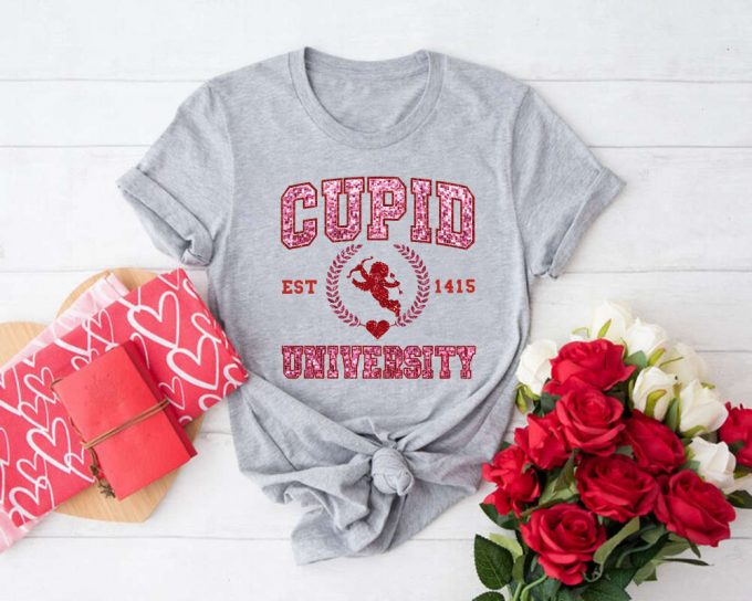 Cupid University Sweatshirt - Cute Valentine S Day Shirt Funny College Crewneck Sweater 3