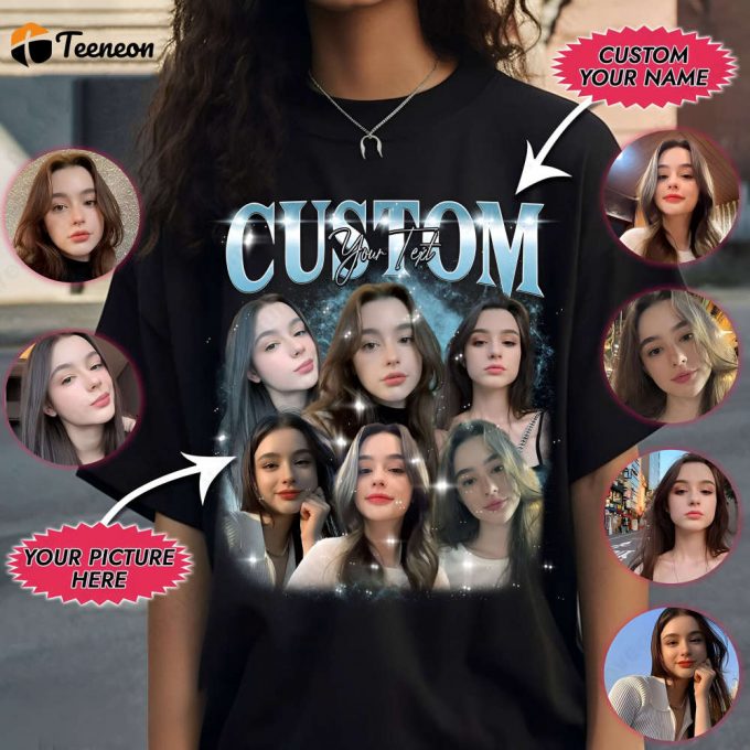 Custom Bootleg Own Photo &Amp;Amp; Rapper Idea Shirt - Personalized Tshirt Perfect Valentine Gift 1