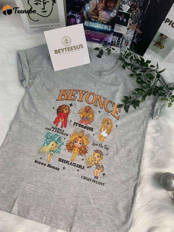 Cute Beyonce Fan Merch Shirt - Show Your Love For Queen B With This Stylish Apparel! 1