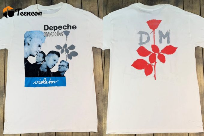 Vintage Depeche Mode Violator Tour 1990 T-Shirt: 90S Rock Music Shirt 1