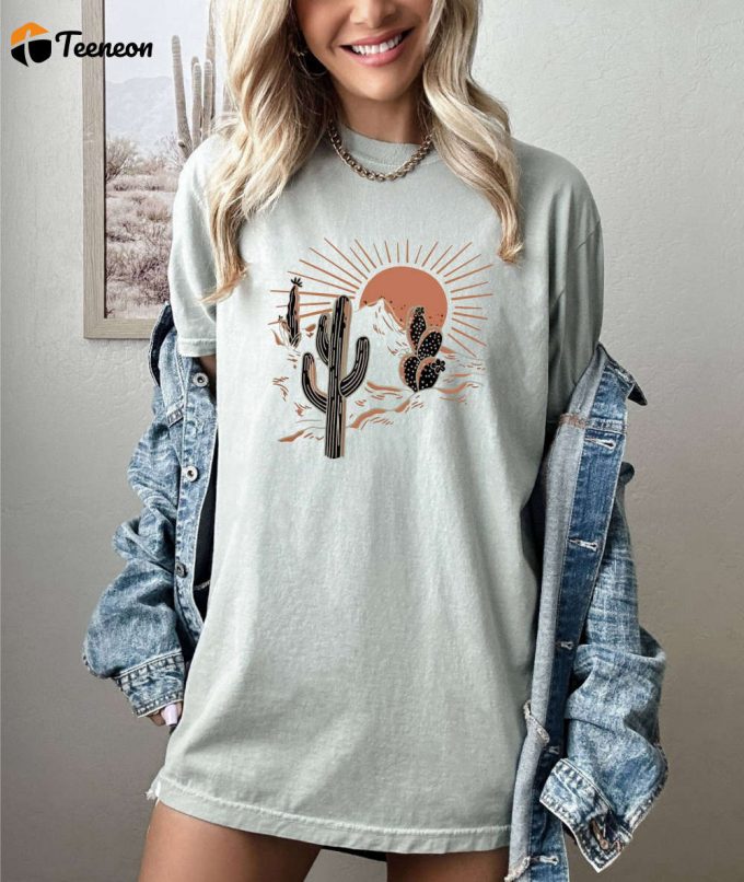 Desert Life T-Shirt: Explore The Wild West With Our Cactus Shirt! Perfect Travel &Amp;Amp; Nature Lover Gift From Arizona Featuring Cactus Plants Gift For Her - Shop Now! 1