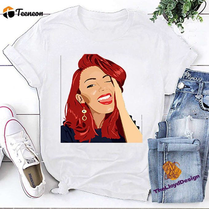 Dianne Buswell T-Shirt: Animated Portrait Unisex Dancer Shirt - Vintage Style Perfect Dancer Gift 1