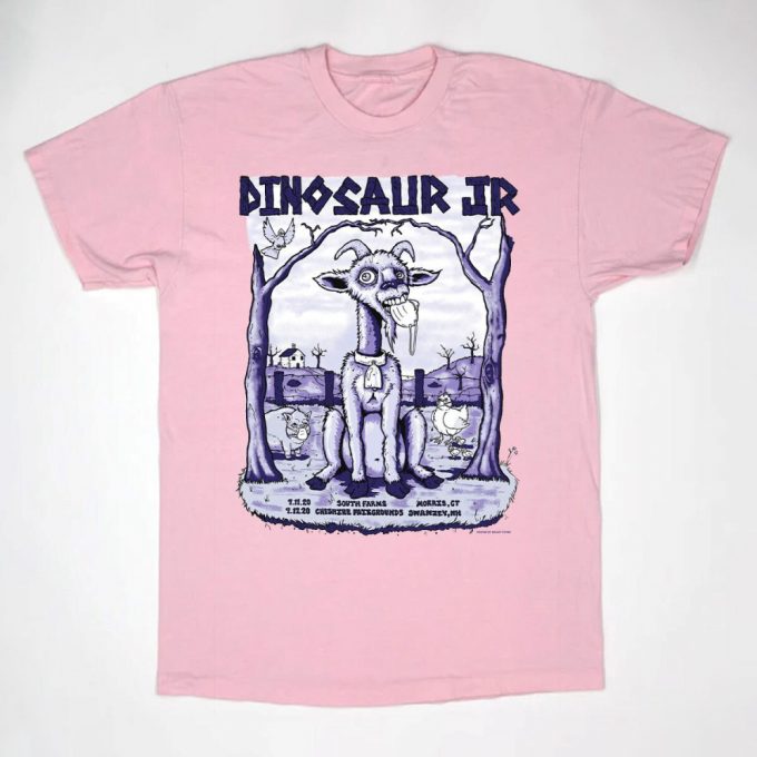 Dinosaur Jr Goat T-Shirt: Unique Stylish Dinosaur And Goat Design 2