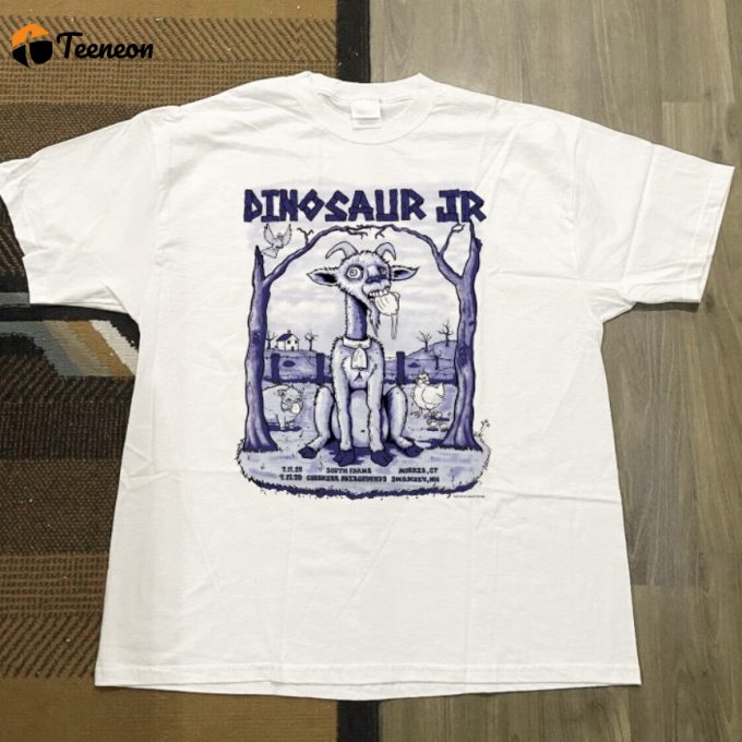 Dinosaur Jr Goat T-Shirt: Unique Stylish Dinosaur And Goat Design 1