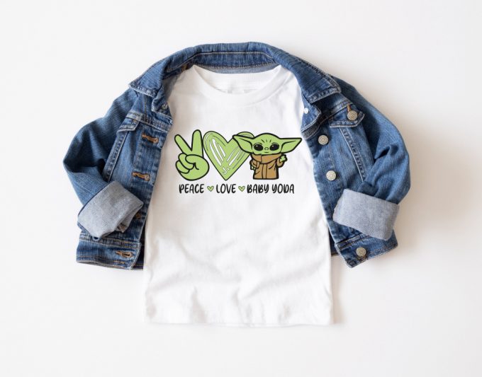 Disney Baby Yoda Shirt Collection: Peace Love And Star Wars Grogu Yoda Shirts 2