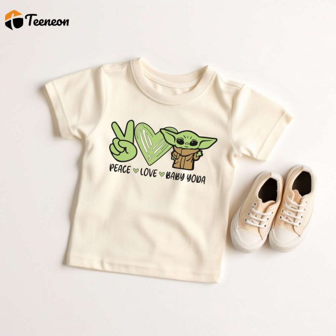 Disney Baby Yoda Shirt Collection: Peace Love And Star Wars Grogu Yoda Shirts 1