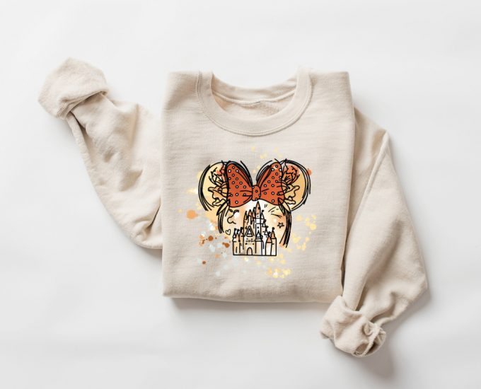 Disney Castle Shirt: Family Vacation Sweatshirt And Trip Shirt Watercolor Fall Castle 2