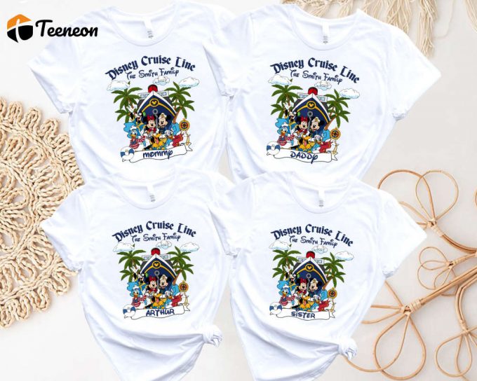 Disney Cruise Line Shirt: Custom Family Shirts With Mickey And Friends For Unforgettable Disney Trip! 1